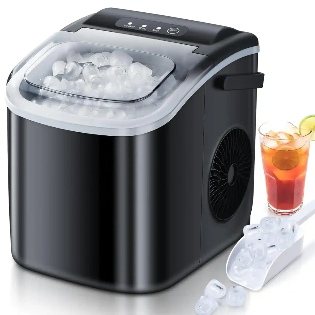 Countertop-Portable-Ice-Maker-with-Self-cleaning-,9-Bullet-Ice-Cubes-in-6-Mins,-Comes-with-Ice-Basket-and-Ice-Scoop